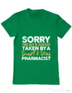 Tricou ADLER barbat This guy is taken Verde mediu