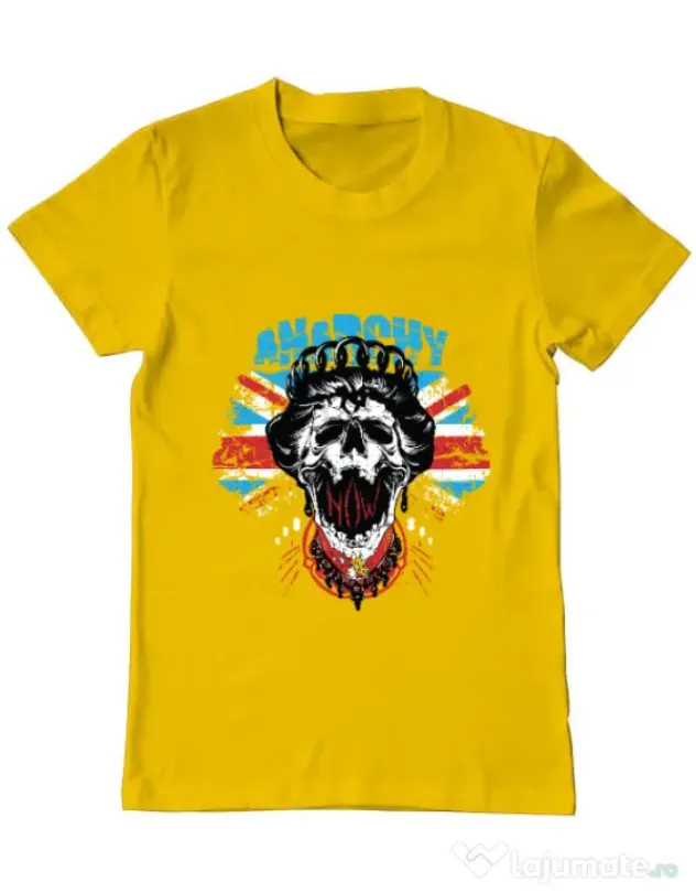 Tricou ADLER barbat Anarchy queen Galben