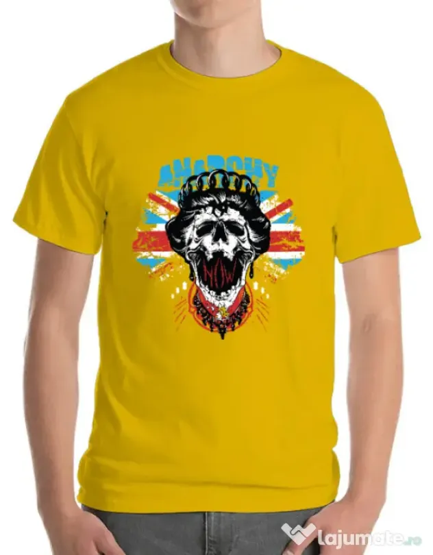 Tricou ADLER barbat Anarchy queen Galben