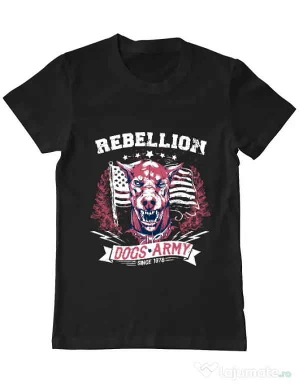 Tricou ADLER barbat Rebellion Negru