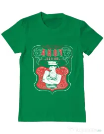 Tricou ADLER barbat Ahoy sailor Verde mediu