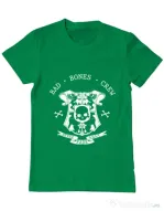 Tricou ADLER barbat Bad bones crew crest Verde mediu