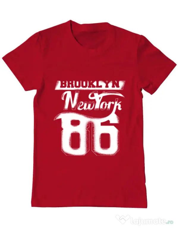 Tricou ADLER barbat Brooklyn Rosu