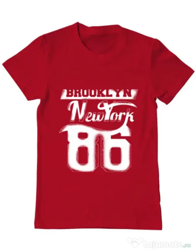Tricou ADLER barbat Brooklyn Rosu