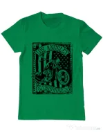 Tricou ADLER barbat Flag and bike Verde mediu