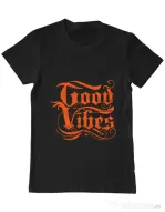 Tricou ADLER barbat Good vibes Negru
