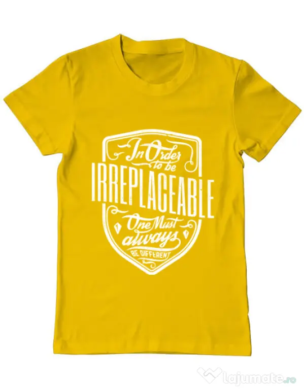Tricou ADLER barbat Irreplaceable Galben