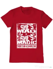 Tricou ADLER barbat Mad but magic Rosu