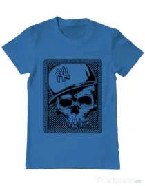 Tricou ADLER barbat Minimal Albastru azuriu