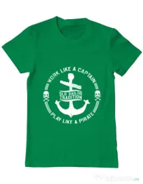 Tricou ADLER barbat Old sailor tradition Verde mediu