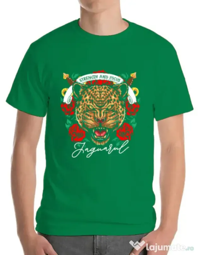 Tricou ADLER barbat Strenght and focus Verde mediu