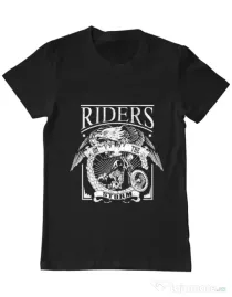 Tricou ADLER barbat Riders on the storm Negru