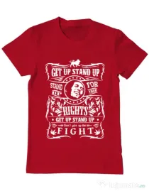 Tricou ADLER barbat Stand up for your rights Rosu