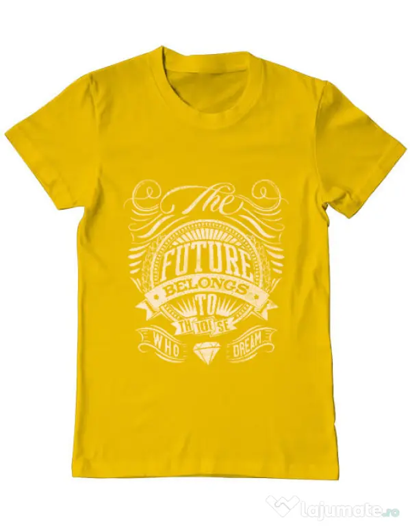 Tricou ADLER barbat The future Galben