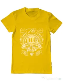 Tricou ADLER barbat The future Galben