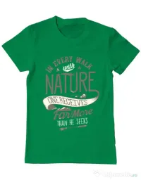 Tricou ADLER barbat Walk of nature Verde mediu