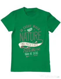 Tricou ADLER barbat Walk of nature Verde mediu