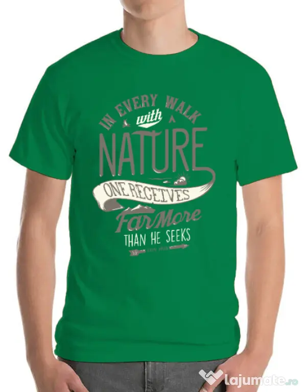 Tricou ADLER barbat Walk of nature Verde mediu