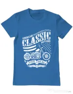 Tricou ADLER barbat Steel is real Albastru azuriu