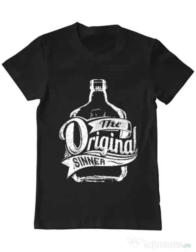 Tricou ADLER barbat The original sinner Negru