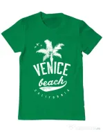 Tricou ADLER barbat Venice beach California Verde mediu