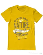 Tricou ADLER barbat Walk of nature Galben