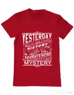 Tricou ADLER barbat Yesterday is history Rosu