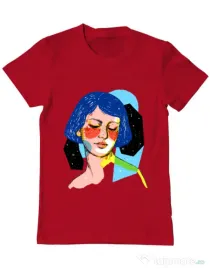 Tricou ADLER barbat Dreamy girl Rosu
