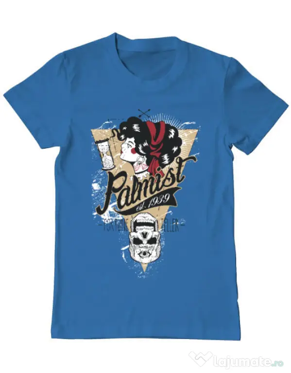 Tricou ADLER barbat Palmist Albastru azuriu