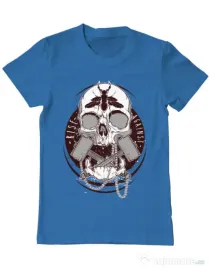 Tricou ADLER barbat Rise against Albastru azuriu