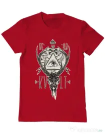 Tricou ADLER barbat Dead kult Rosu