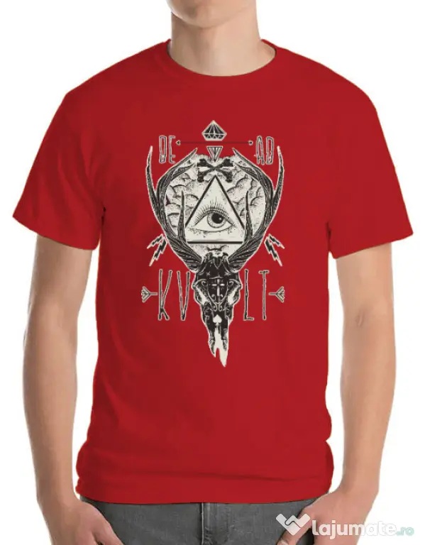 Tricou ADLER barbat Dead kult Rosu