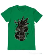 Tricou ADLER barbat Actions speak louder Verde mediu