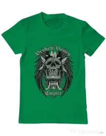 Tricou ADLER barbat Broken Bones Empire Verde mediu