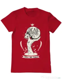 Tricou ADLER barbat Dead hands Rosu