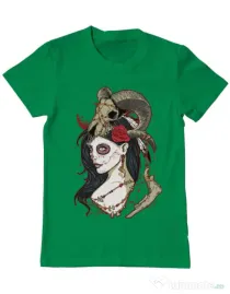 Tricou ADLER barbat Dead Queen Verde mediu