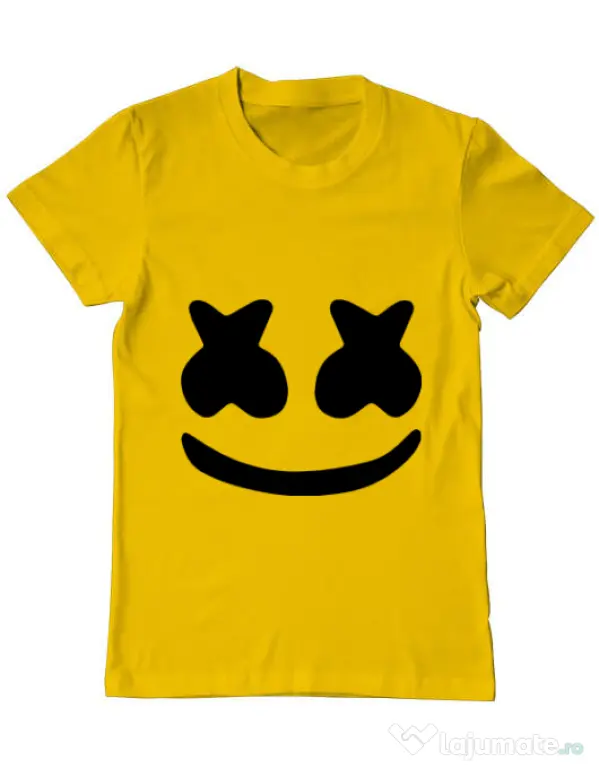 Tricou ADLER barbat Marshmello Galben
