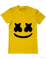Tricou ADLER barbat Marshmello Galben