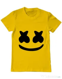 Tricou ADLER barbat Marshmello Galben