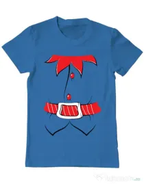 Tricou ADLER barbat Santa helper Albastru azuriu