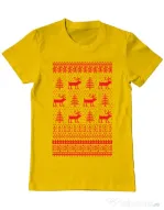 Tricou ADLER barbat Reindeers Galben