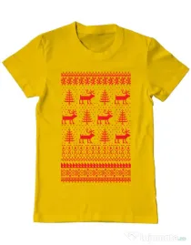 Tricou ADLER barbat Reindeers Galben