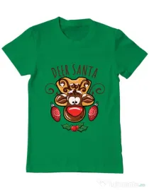 Tricou ADLER barbat Deer santa Verde mediu