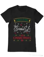 Tricou ADLER barbat Snowy Christmas Negru