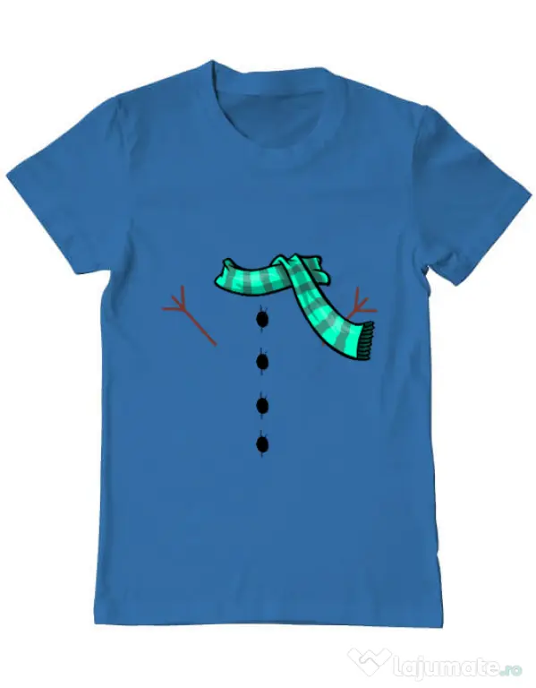 Tricou ADLER barbat Snowman Albastru azuriu