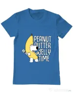 Tricou ADLER barbat Peanut butter jelly time Albastru azuriu