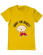 Tricou ADLER barbat What the deuce Galben