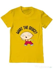 Tricou ADLER barbat What the deuce Galben