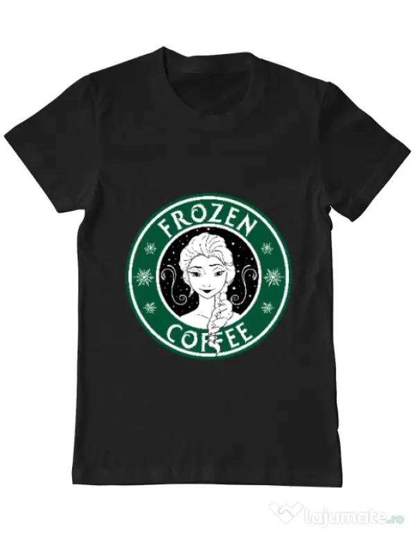 Tricou ADLER barbat Frozen coffee Negru