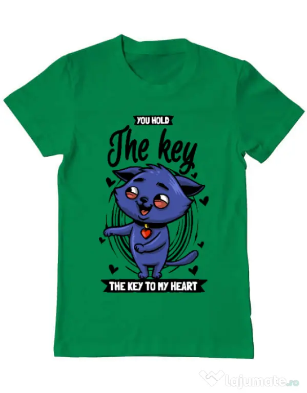 Tricou ADLER barbat You hold the key Verde mediu